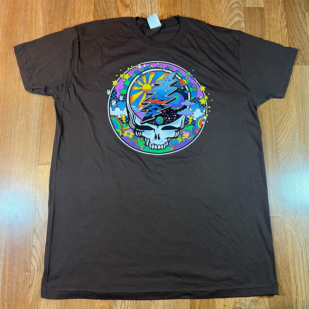 Liquid‎ Blue Greatful Dead Tee T Shirt Brown Men’s size XL NEW